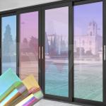 Colorful Self-Adhesive Rainbow Blue Building Window Glass Decorative Tinted Film Chameleon Building Tint Film for sale