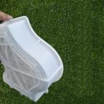Hexagon 9 Inch Patio Stepping Plastic Paver Mould Plain Smooth