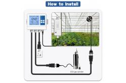 China Custom Farm Temperature Wifi Greenhouse Controller CO2 Sensor 2 Channel supplier