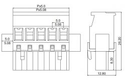 China Wire Connector Pluggable 24P Plug-In Terminal Block supplier