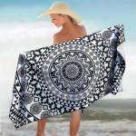 Soft Digital Print Custom Beach Towel With Round Corner And Square Corner for sale