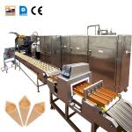 Stainless Steel Rolled Sugar Cone Machine 33 Baking Plates 5m Long for sale