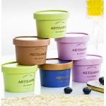 China Low MOQ Customized logo Paper cup for Ice Cream,dessert bowl with lid,ice cream cup with lid manufacturer