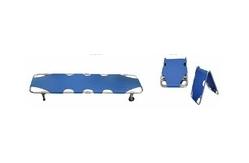 China Rescue Folding Medical Stretcher With Wheels And Handle supplier