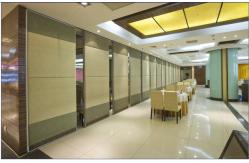 China Melamine Board Folding Partition Walls 85 mm Thickness Leather Surface supplier
