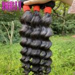 Natural Wave Virgin Peruvian Human Hair 1/3/4 Hair Peruvian Natural Color Hair Weft for sale
