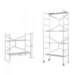 Stable Heavy Scaffold Trestles Stage Setup Folding Portable With Casters for sale
