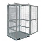 W1060 * D1060 * H1800 Grey Wire Mesh Security Cage For Cylinder for sale
