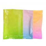 Food Grade Snack 3 Side Sealed Bags Zipper Gradient Color Rainbow Colorful for sale