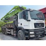 Used Concrete Pump Trucks 43m Stable Working 11050*2530*3965mm Feeding Height 1400mm for sale