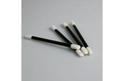 China Dust Free Black Handle Sponge Q Tips For Cleanroom supplier