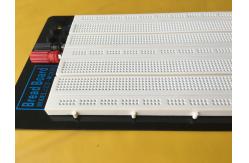 China 3A - 5A ABS Housing Round Hole Breadboard , White Large Solderless Breadboard supplier