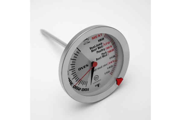 Household Cooking Oven Thermometer 2 Dial Size With Dual Pointer Design