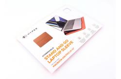 China Customized Foldable Packaging Box  Envelope Style Laptop Sleeve 0.46mm supplier