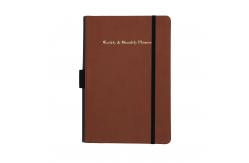 China Synthetic Leather Daily Weekly Planner 120 Sheets For Conference / Student Notes supplier