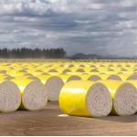 China 2.7 Meter Width Colorful Cotton Bale Wrapping Film 75mic Thickness Roll Blow Molding Upasschina Brand for sale