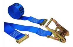 China 50MM Polyester Ratchet Tie Down Straps LC2500 DN EN12195-2 Acid Resistance supplier
