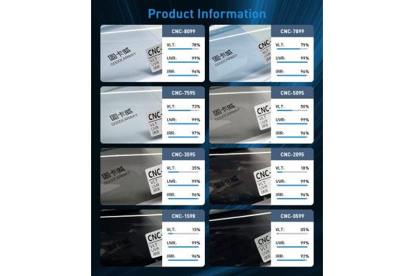 18% VLT privacy car window film Dark 99% UVR 96% IRR Auto Privacy Protection Film