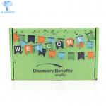 Offset Printing Cardboard Flat Pack Boxes CCNB Grey Cardboard Ear Lock for sale