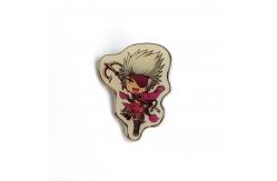 China Offset Printed Transparent Cartoon Enamel Pins Custom For Sport Event Promotions supplier