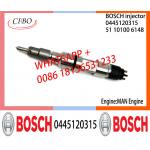 BOSCH 0445120315 Neutral Diesel Fuel Injector Assembly 0445120315 51101006148 For MAN Engine for sale