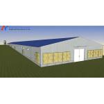 Custom Prefab Layer Chicken House with Automatic Feeding System for sale