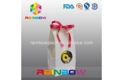 China White Kraft Paper Bag For Candy Packaging With Front Round Window supplier
