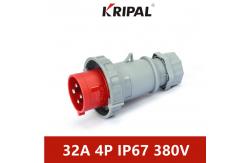 China 380V 16A 4 Pole Split Industrial Plugs With IP67 Protection Grade supplier
