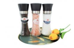 China Plastic Salt And Pepper Grinder Set With 180ml Capacity supplier