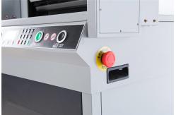 China Poster Book Guillotine Paper Cutting Machine Infrared For Safety Operation supplier