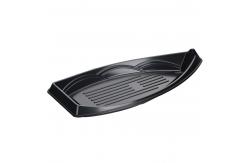 China Boat Shape PS Plastic Sushi Tray Stackable Eco Friendly supplier