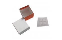 China 8 Pcs Sweet Paper Box Chocolate Gift Packaging Box With Plastic Clear Inner supplier