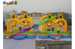 China Cat Inflatable Commercial Bouncy Castles / Inflatable Jumping House Waterproof supplier