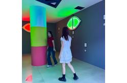 China Team Building Interactive Escape Activate Led Light Wall Game Devil Eye Gaming Room supplier