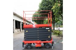 China 4M 6M High Mobile Scissor Lift Platform Movable Scissor Lift supplier