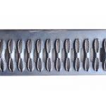 Galvanized Steel Perforated Grtp Strut Grating For Stair Tread With Diamond Hole for sale
