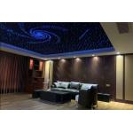 Noise Reduction Polyester Ceiling Tiles Starry Sky Optic Star Ceiling Lighting for sale