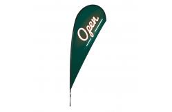 China Feather Display Sign Teardrop Beach Flag Custom Logo Printing supplier