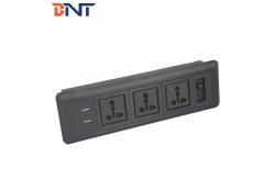 China Double USB Desk Socket With Hidden Screw Design supplier