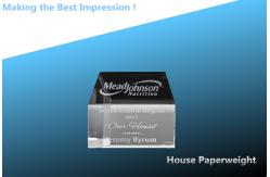 China CRYSTAL heart paperweight/rectangle crystal paperweight/crystal house paperweight supplier