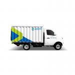 Closed Type Waste Bin Truck Lifting Plate Eco friendly Mini Garbage Truck for sale