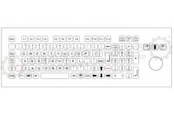 China Desktop MTB/OTB Trackball IP68 Ruggedized Keyboard supplier