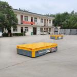10T Plate Trackless Transfer Cart Heavy Load Material Transfer Trolley for sale