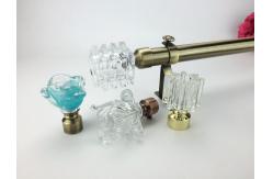 China 60cm Polygonal  SS Double End Pipe Curtain Rods supplier