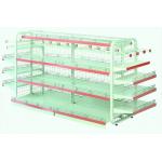 Single Sided Metal Display Shelving Six Layers Cold Rolled Steel Material for sale