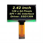 2.42-Inch OLED Display 128x64 Yellow Fonts PMOLED Screen SSD1309 Controller SPI+IIC Interface for sale