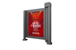 China 180 Degree Opening Pedestrian Barrier Gate Crowd Control DC24V supplier