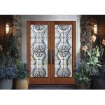 Black Patina Internal Decorative Sliding Glass Door Added Light for sale