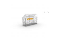 China 1.0x1.0x0.3m Heavy Duty 4mm Galvanized Gabion Box supplier