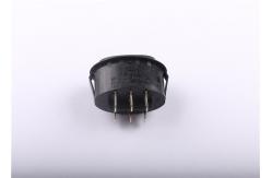China Customizable Size Oval Rocker Switch , Black Button Mini Rocker Switch 12V supplier